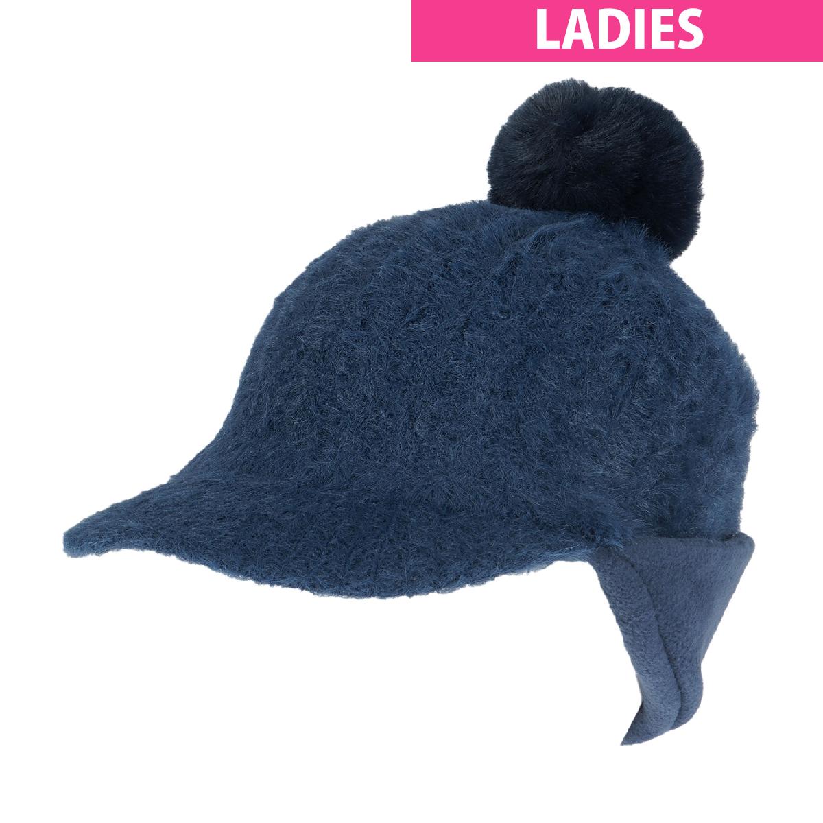 ロサーセン　ROSASEN　フェザーヤーン 裏フリース ケーブルニットキャップ　レディス