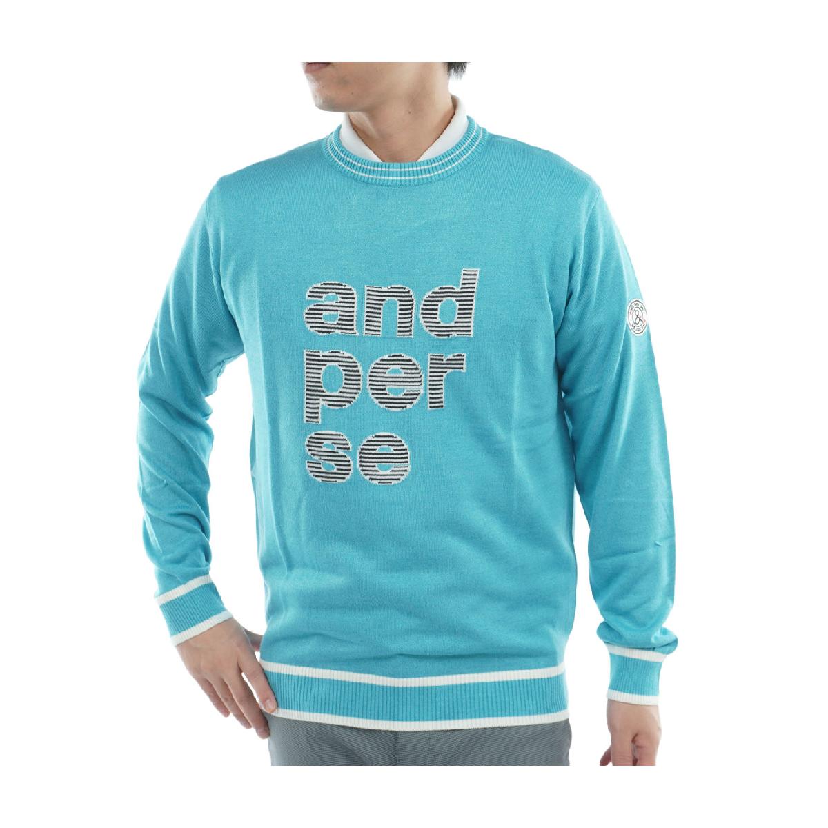 アンパスィ　and per se　クレアニットクルーネックセーター