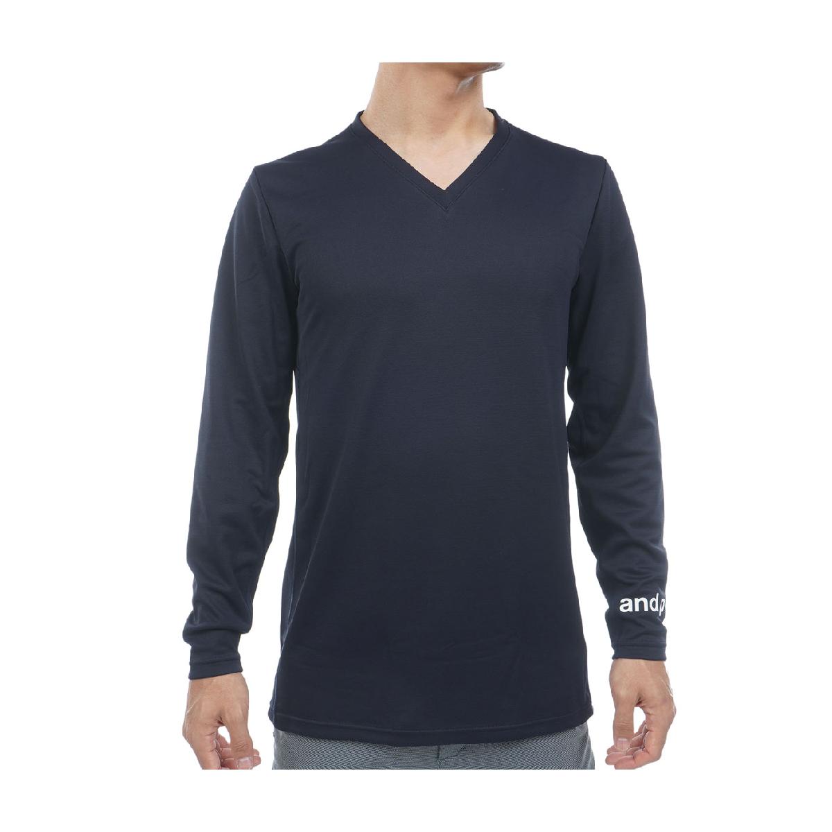 アンパスィ　and per se　光電子ストレッチ 長袖アンダーシャツ