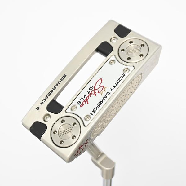 【中古】スコッティキャメロン　SCOTTY CAMERON　スタジオスタイル スクエアバック 2 中尺(2025) パター スチールシャフト　【38】シャフト：スチールシャフトCランク　フレックス計測項目外　男性用 メンズ用　右用