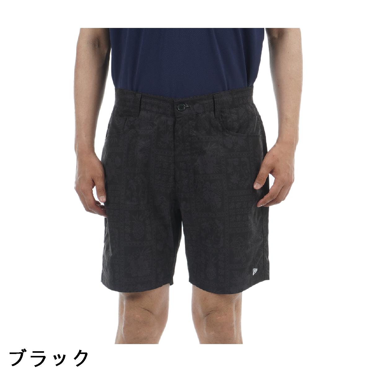 ニューエラ　NEW ERA GOLF　GF BANDANA ALLOVER ストレッチ ショートパンツ