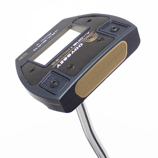 【中古】オデッセイ　AI-ONE MILLED　Ai-ONE MILLED JAILBIRD MINI T VERSA90 DB パター スチールシャフト　【34】シャフト：スチールシャフトCランク　フレックス計測項目外　男性用 メンズ用　右用