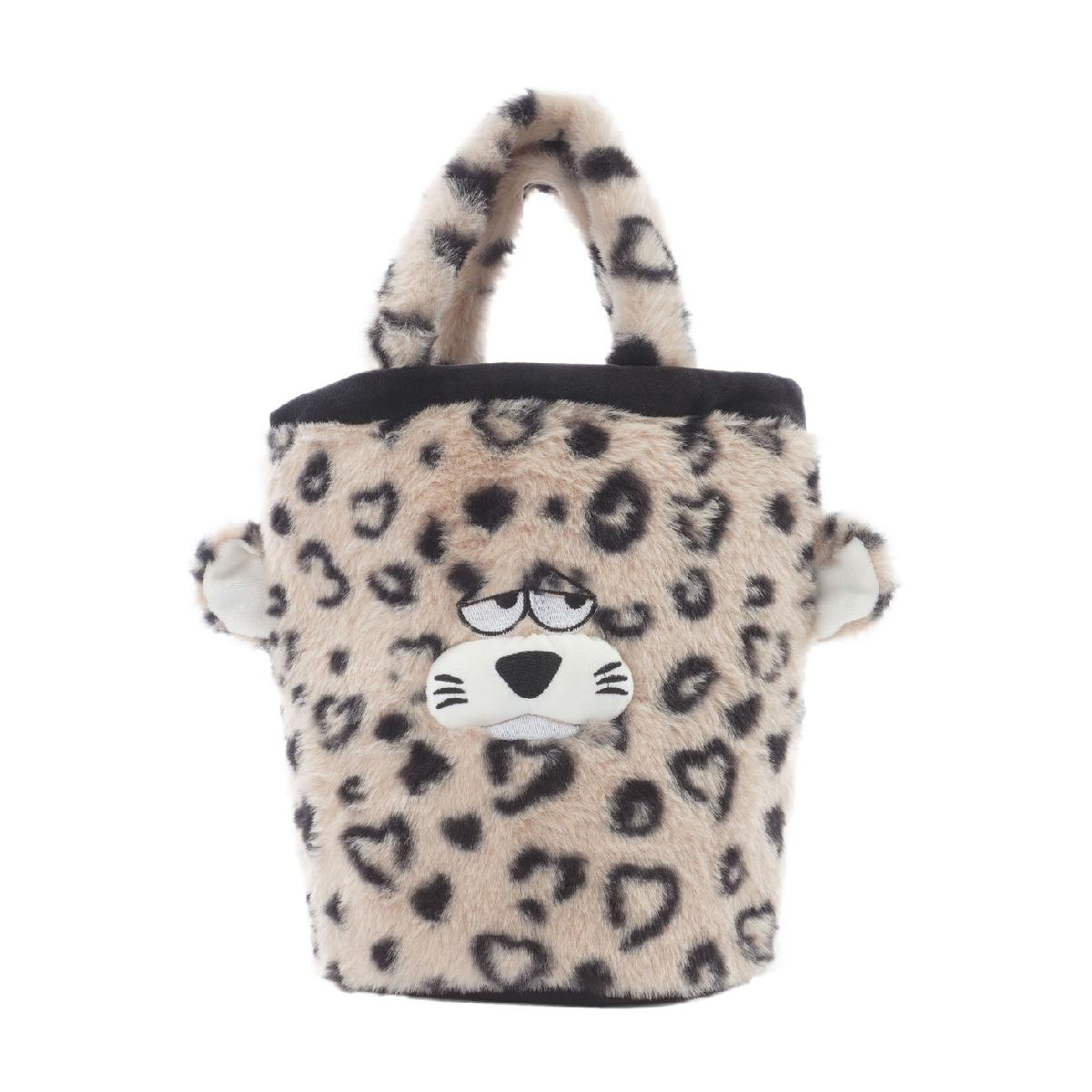 クアルトユナイテッド　CUARTO UNITED　ヒョウ柄巾着ポーチ