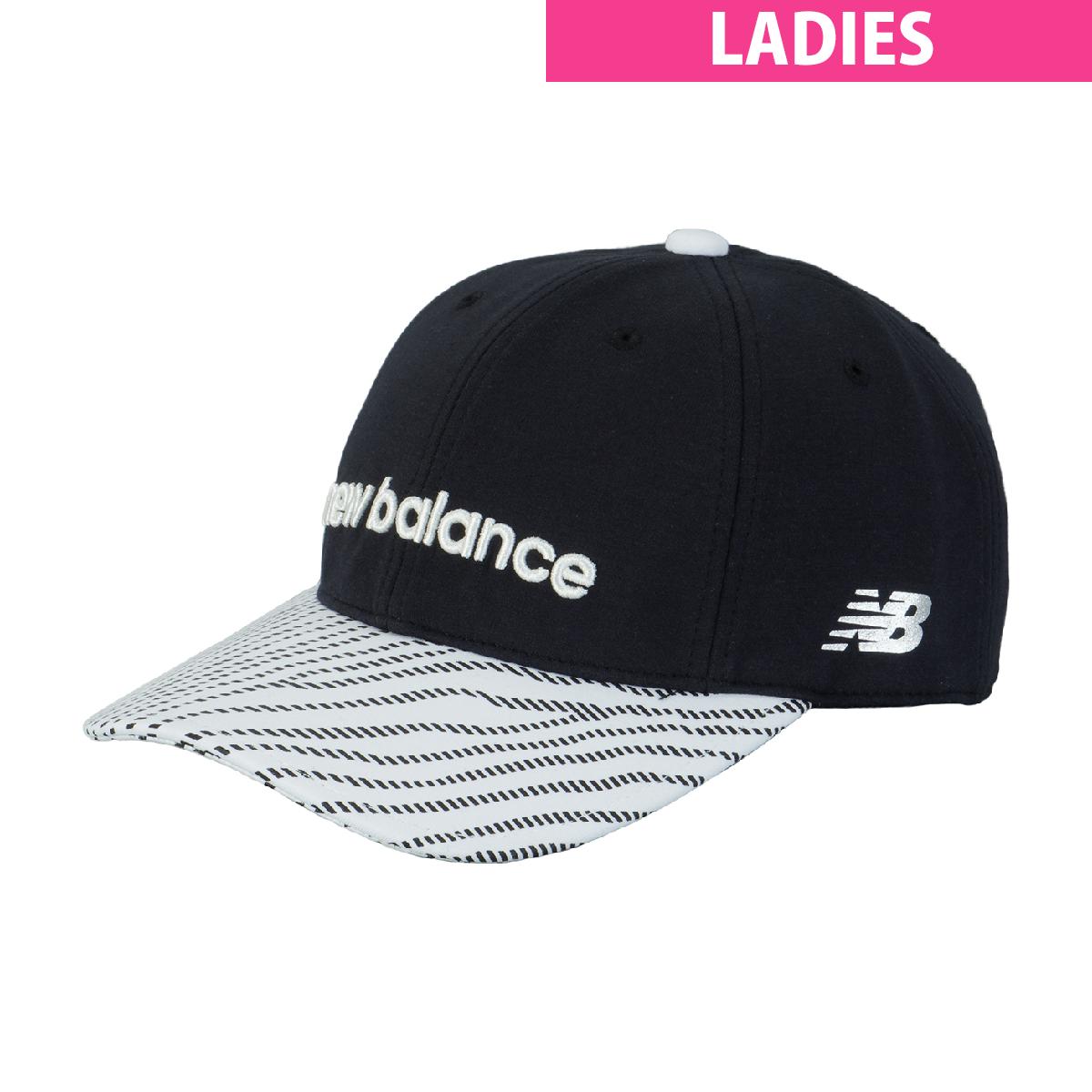 ニューバランス　New Balance Golf　ダンボール×ストライプゼブラプリント シックスパネルキャップ　レディス