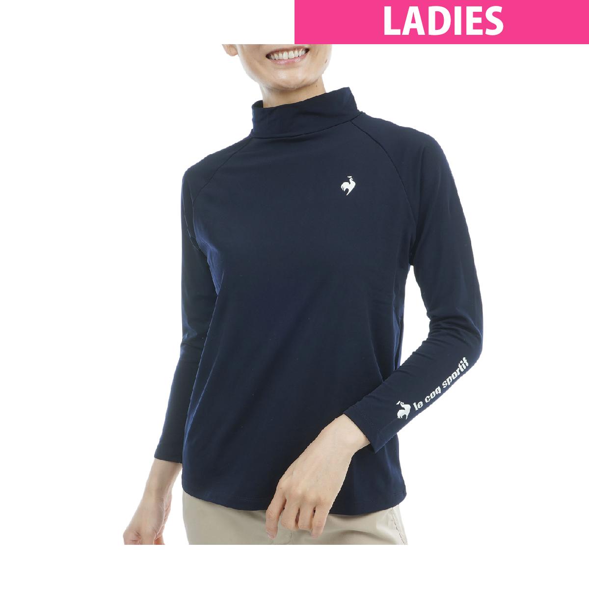 ルコックスポルティフ ゴルフ　Le coq sportif GOLF　ストレッチ 裏起毛 ハイネック長袖アンダーシャツ　レディス
