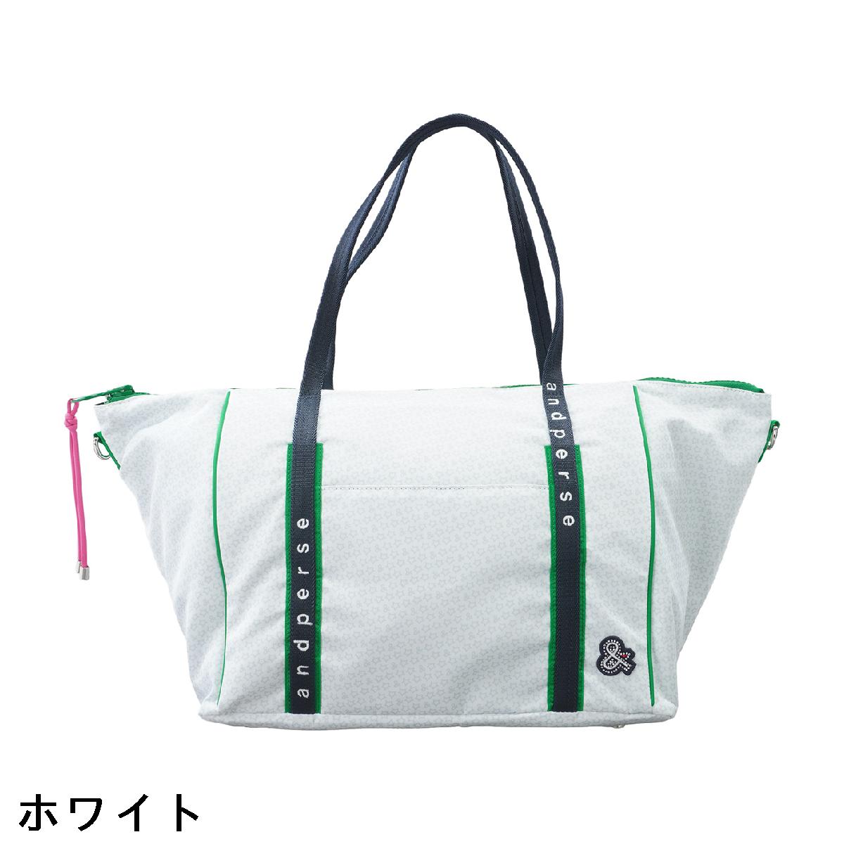 アンパスィ　and per se　総柄ボストンバッグ
