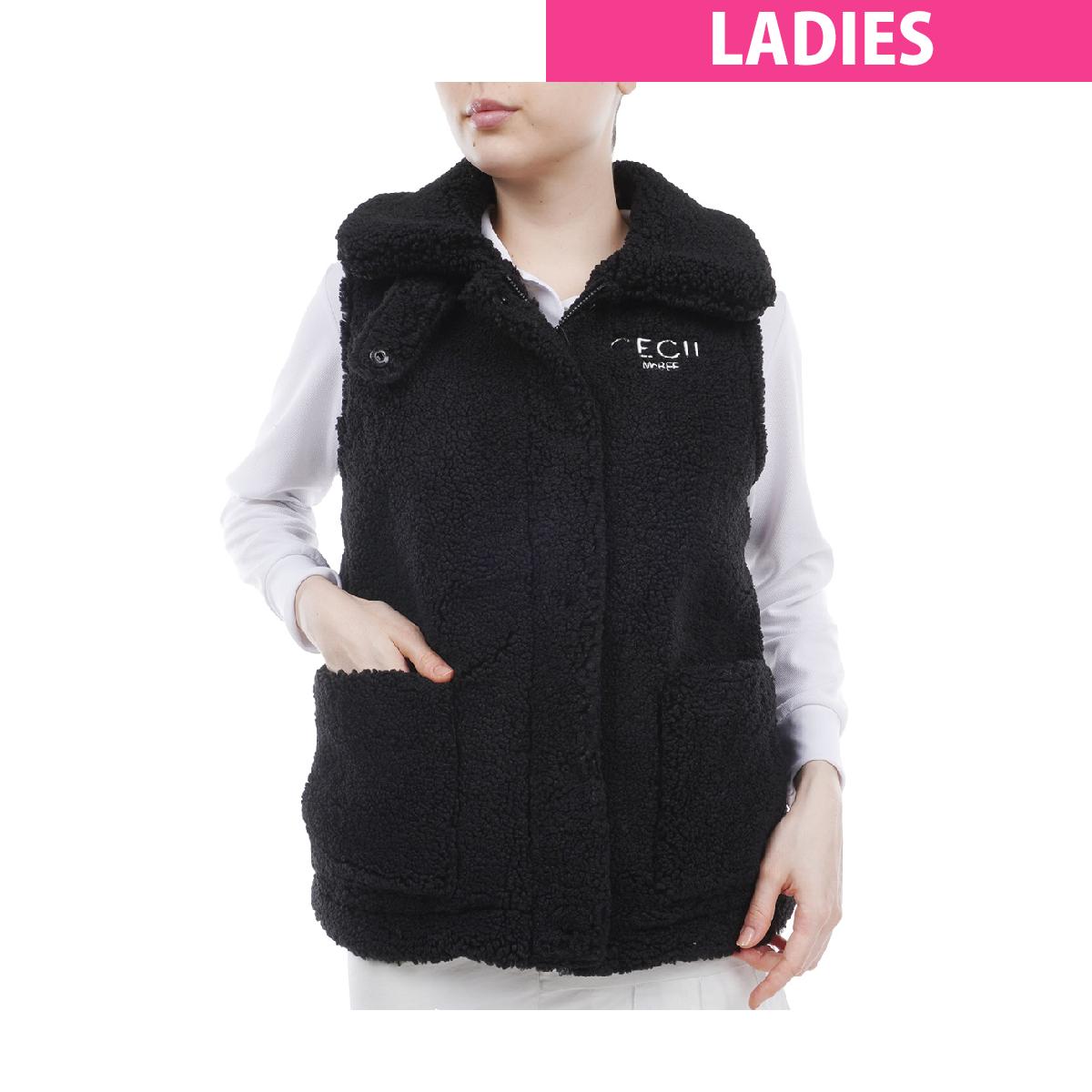 セシルマクビー グリーン　CECIL McBEE green　フリースベスト　レディス