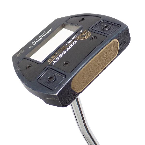 【中古】オデッセイ　AI-ONE MILLED　Ai-ONE MILLED JAILBIRD MINI T VERSA90 DB パター スチールシャフト　【34】シャフト：スチールシャフトCランク　フレックス計測項目外　男性用 メンズ用　右用