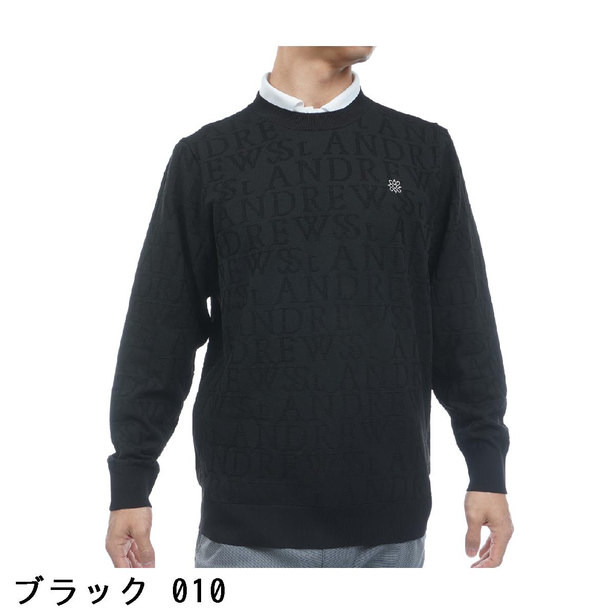 セント・アンドリュース　St ANDREWS　ダブルロゴジャカードプルオーバーセーター