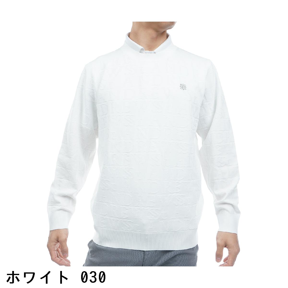 セント・アンドリュース　St ANDREWS　ダブルロゴジャカードプルオーバーセーター