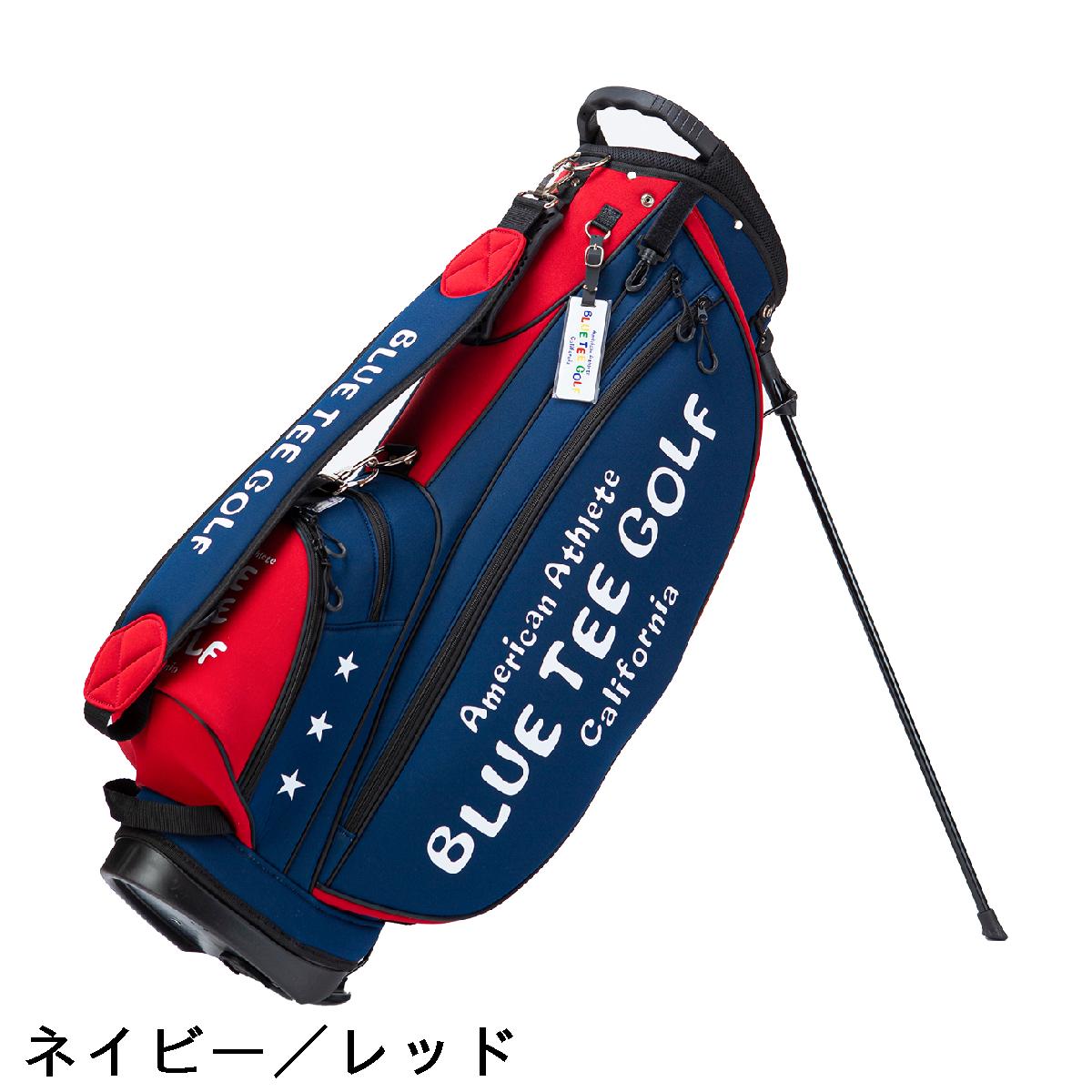 ブルーティーゴルフ　BLUE TEE GOLF　ツートンカラー ストレッチスタンドキャディ...