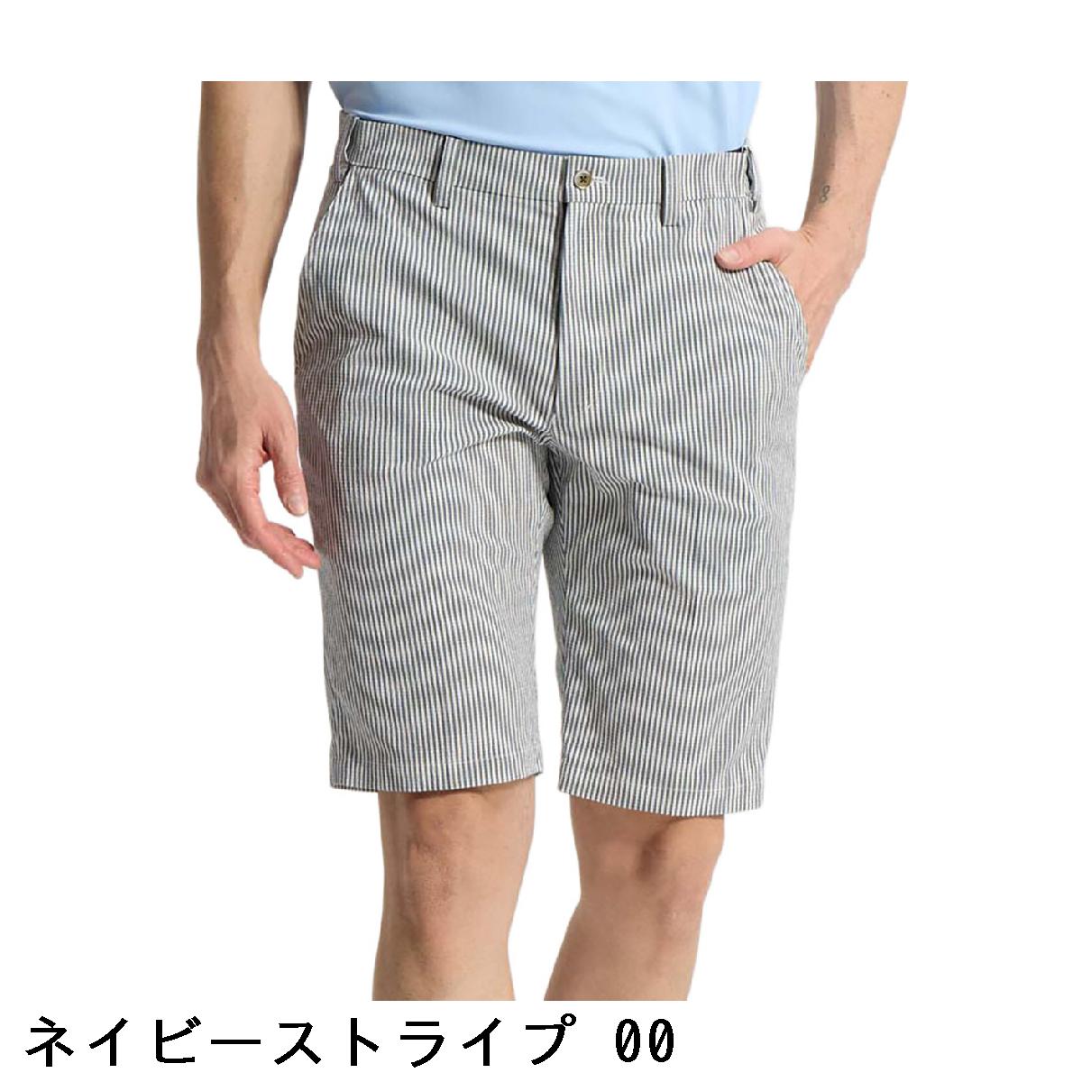 マンシングウェア　Munsingwear　ストレッチ シアサッカーウエストフリーハーフパンツ