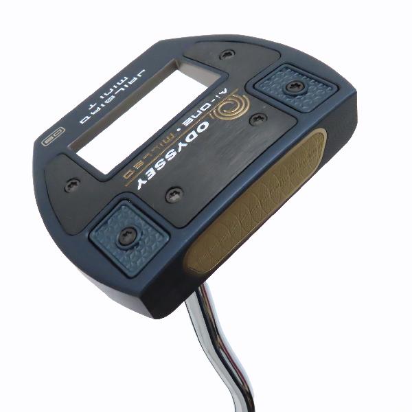 【中古】オデッセイ　AI-ONE MILLED　Ai-ONE MILLED JAILBIRD MINI T VERSA90 DB パター スチールシャフト　【34】シャフト：スチールシャフトCランク　フレックス計測項目外　男性用 メンズ用　右用