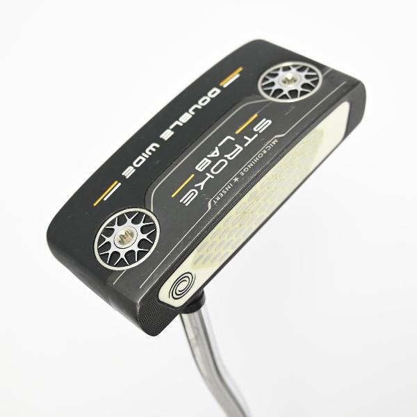 【中古】オデッセイ　STROKE LAB　ストロークラボ BLACK DOUBLE WIDE パター カーボンスチール複合シャフト　【33】シャフト：カーボンスチール複合シャフトCランク　フレックス計測項目外　男性用 メンズ用　右用