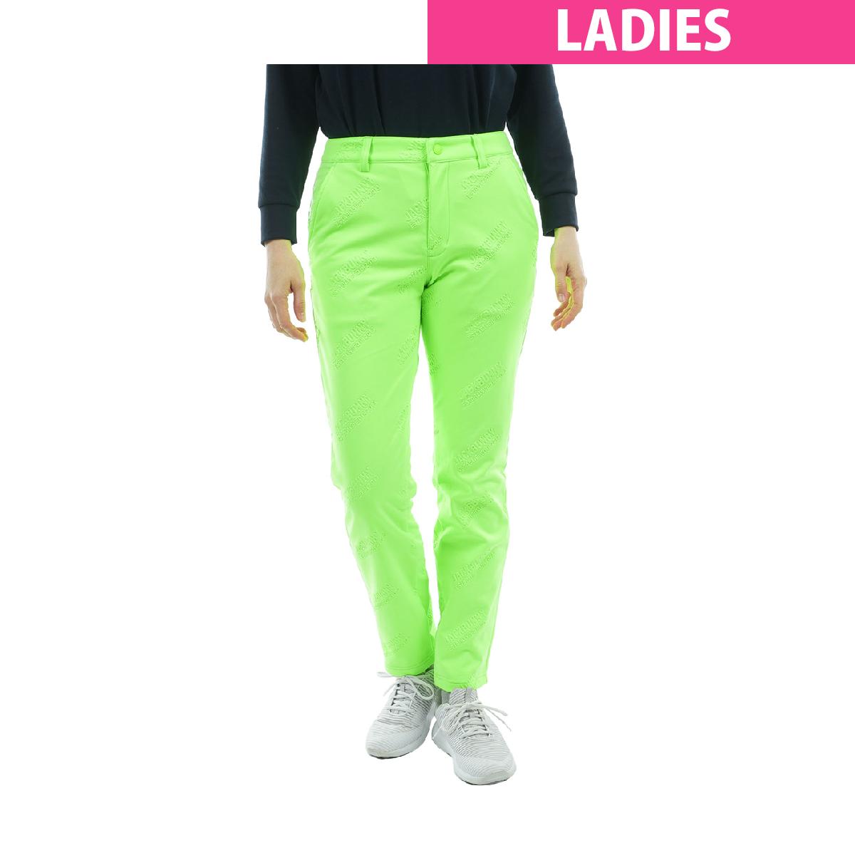 ジャックバニー　Jack Bunny!!　ラミネートスムース 裏地付きロングパンツ　レディス