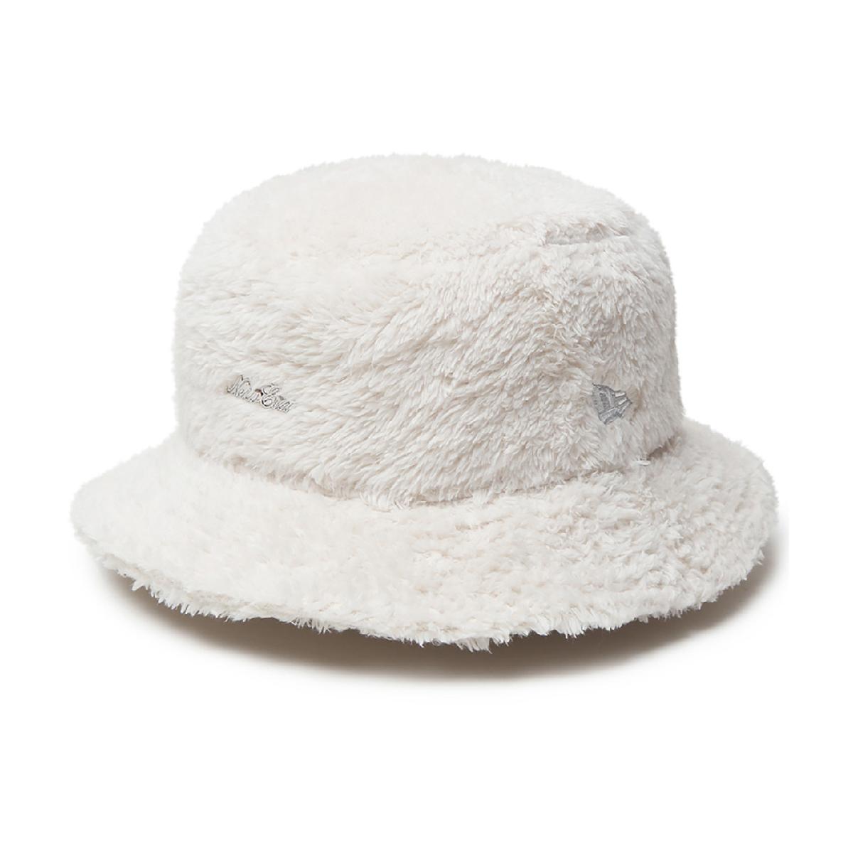 ニューエラ　NEW ERA　01 ミンクフリーススクリプトLOGO バケットハット