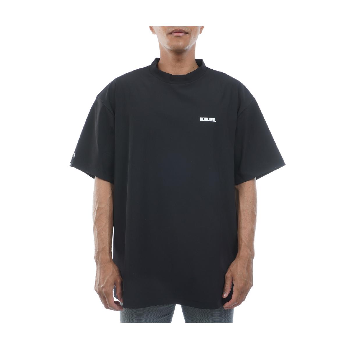 キレル　KILEL　大きいサイズ DRY MUSTER ストレッチ モックネック半袖シャツ