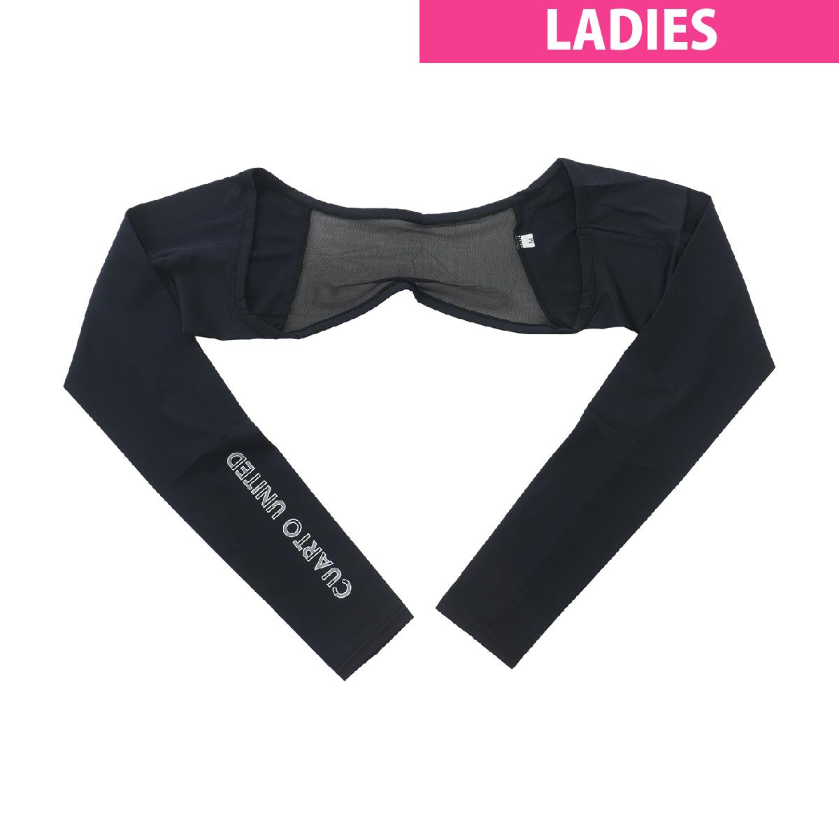 クアルトユナイテッド　CUARTO UNITED　ストレッチ バックメッシュアームカバー　レディス