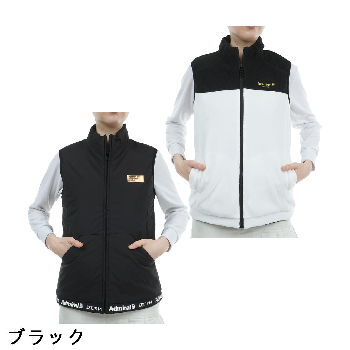 アドミラル　Admiral　ロゴフリースコンビ リバーシブル ストレッチ ベスト　レディス