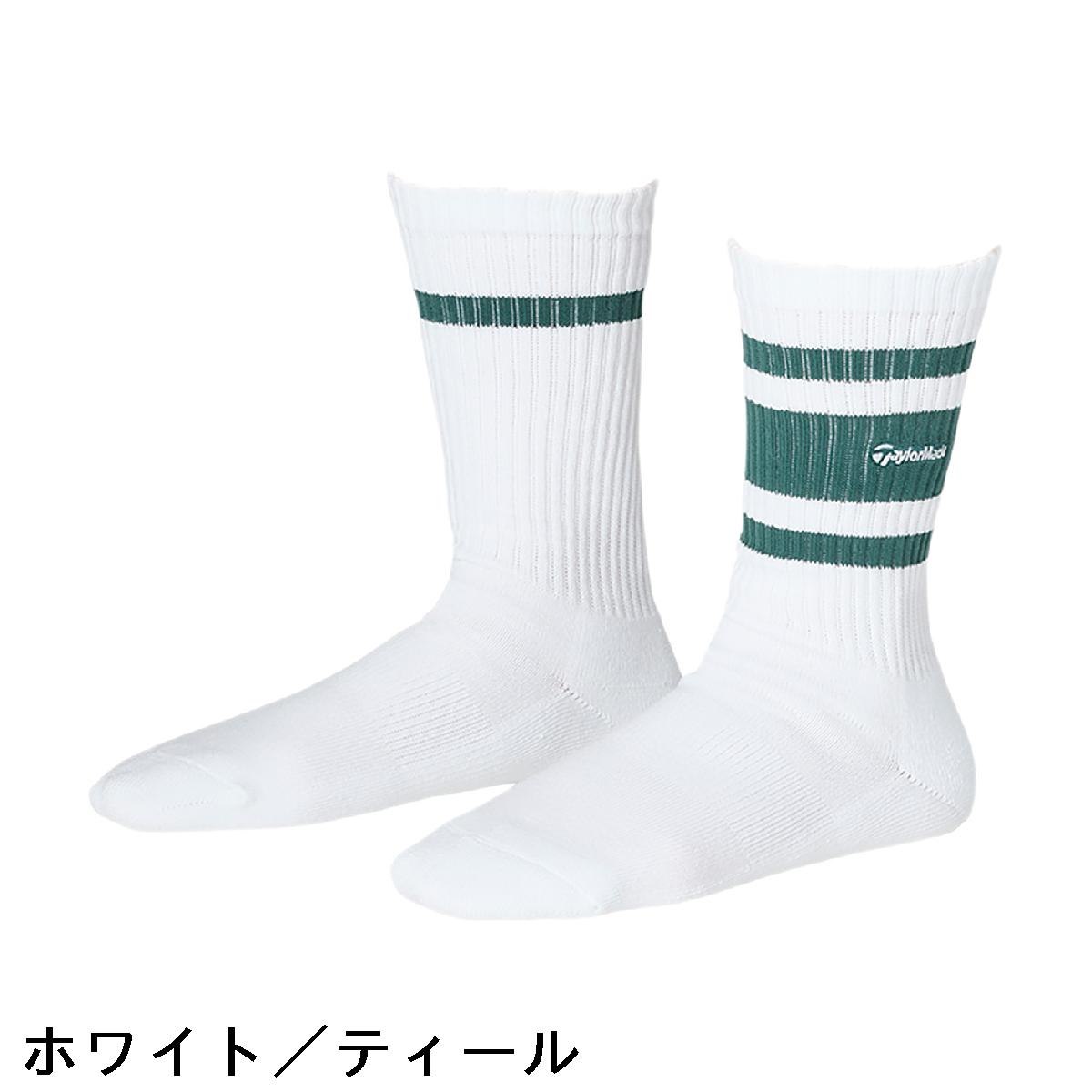 テーラーメイド　Taylor Made　ラインドクルーソックス　レディス