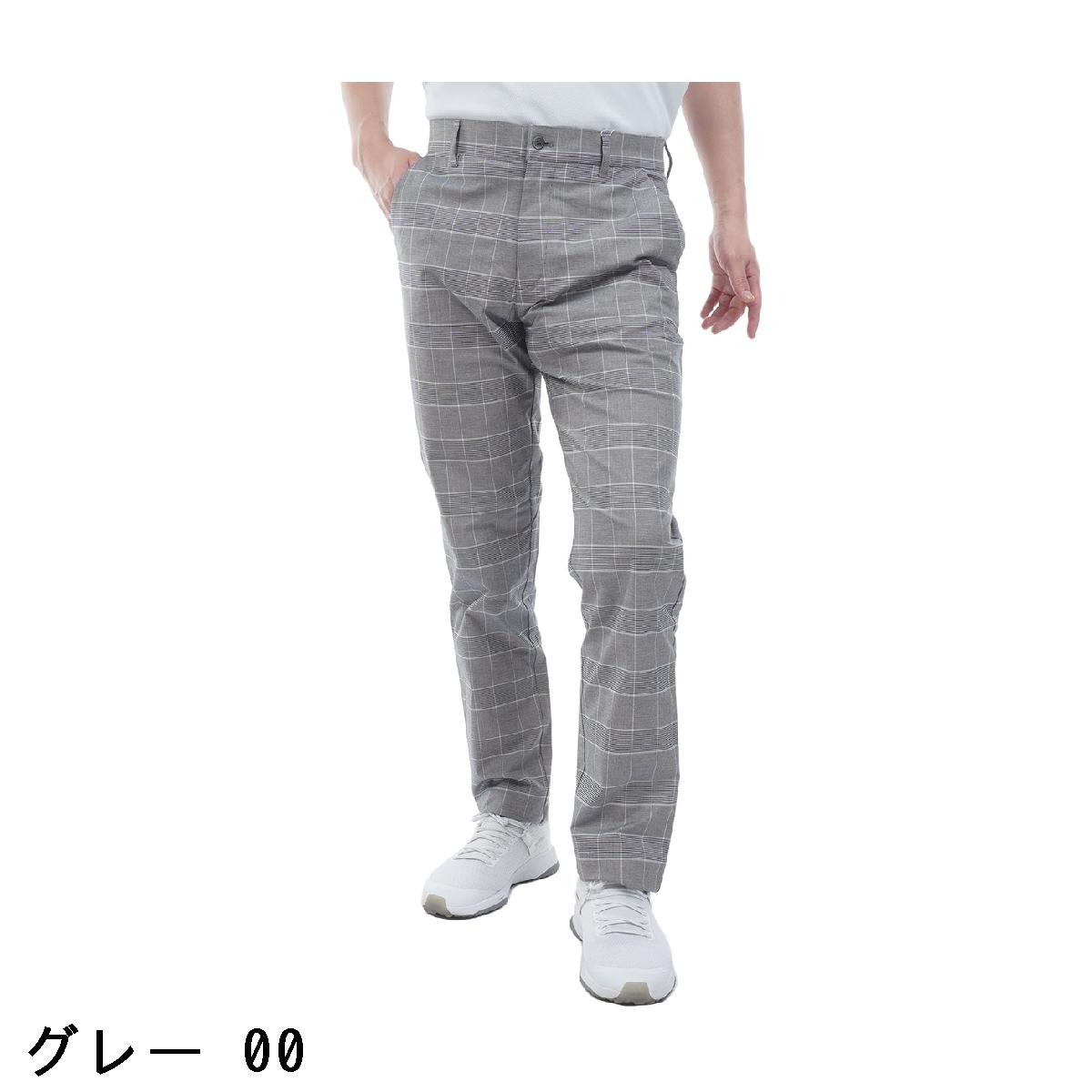 マンシングウェア　Munsingwear　ストレッチグレンチェク柄ロングパンツ