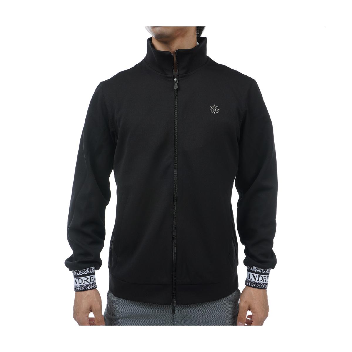 セント・アンドリュース　St ANDREWS　ダンボールニット スタンドジップブルゾン