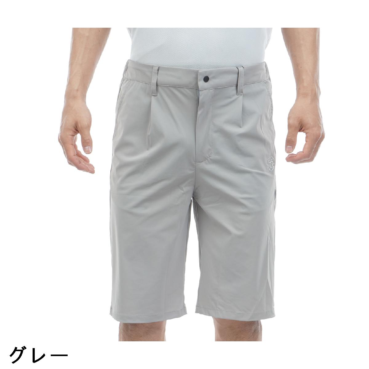 クアルトユナイテッド　CUARTO UNITED　サラサラ極薄ストレッチ ワンタックハーフパンツ