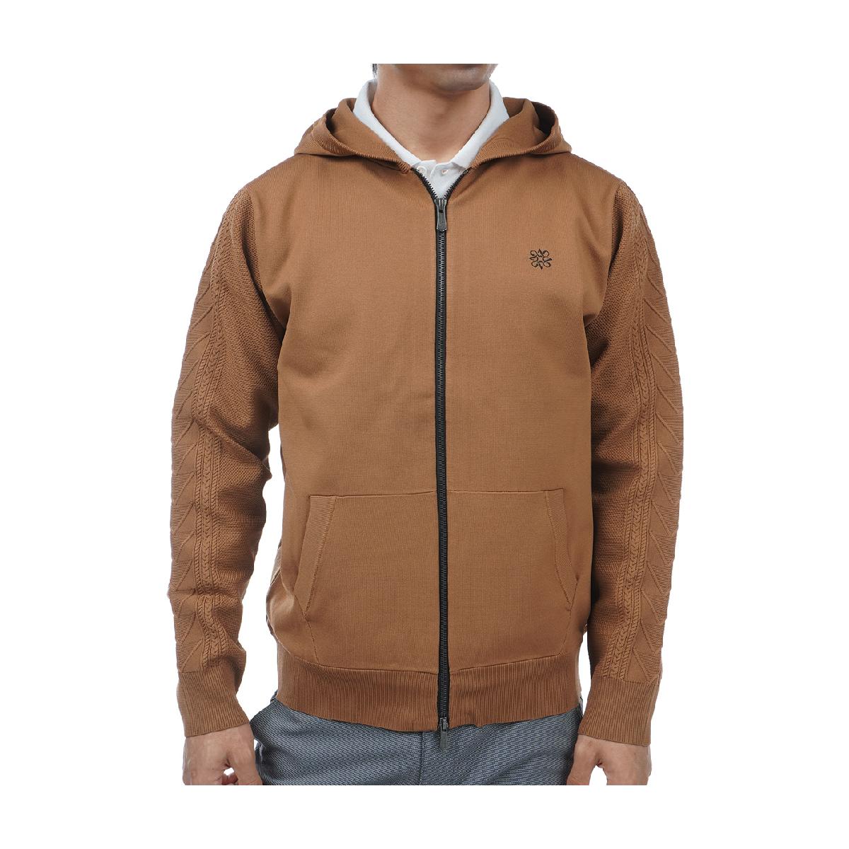 セント・アンドリュース　St ANDREWS　天竺×ケーブルニットフーディー