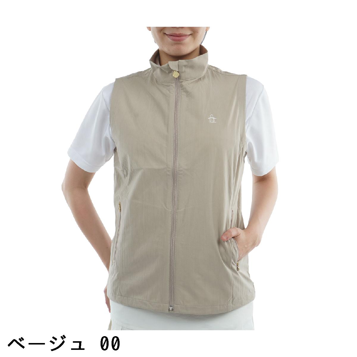 マンシングウェア　Munsingwear　ストレッチ エンボスアウターベスト　レディス