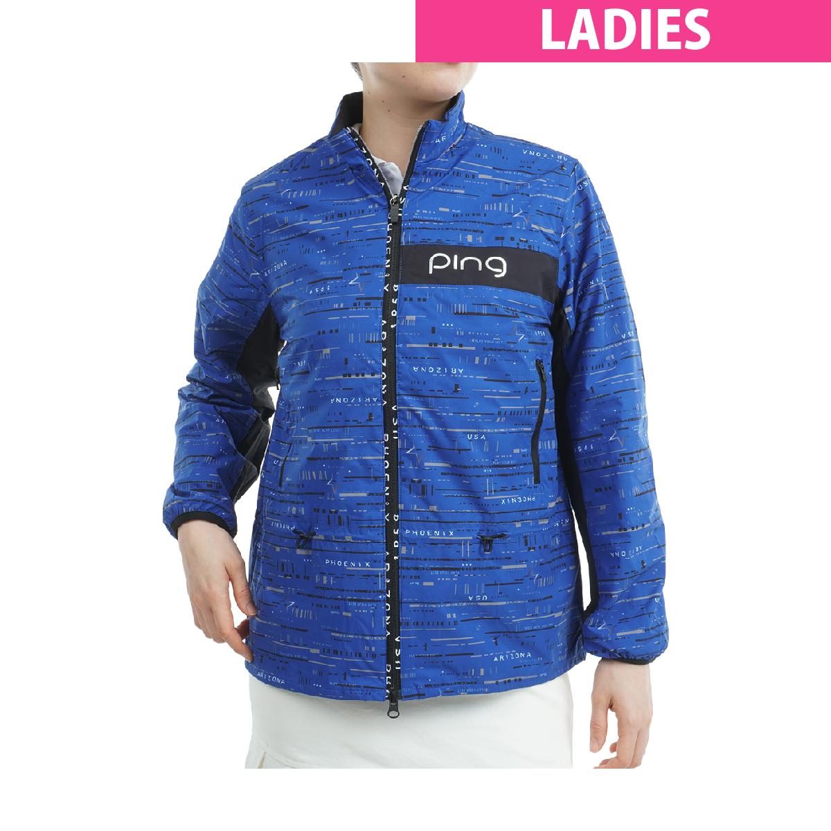 ピン　PING　フルジップペプラムブルゾン　レディス
