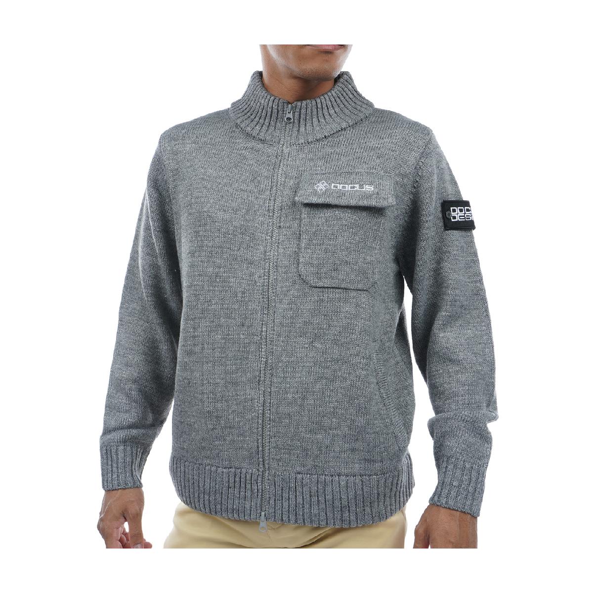 ドゥーカス　DOCUS　ジップニットジャケット