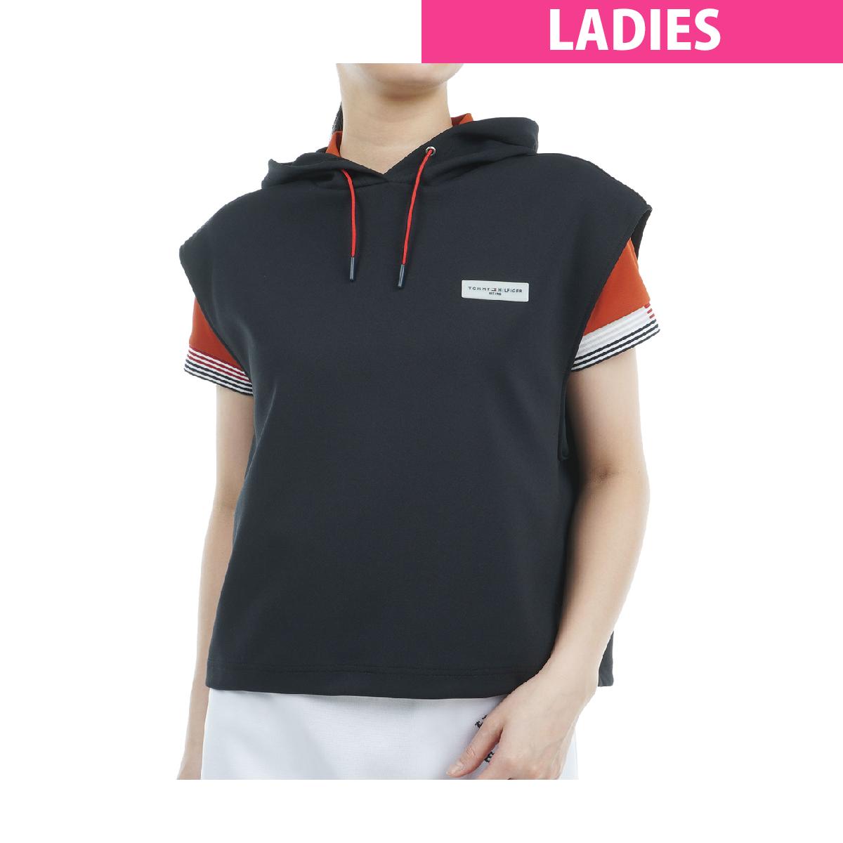トミー ヒルフィガー ゴルフ　TOMMY HILFIGER GOLF　ダンボール フーディーベスト　レディス