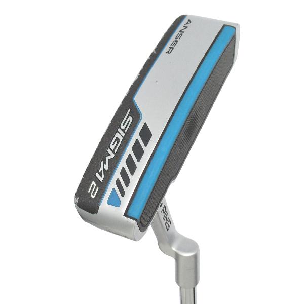 【中古】ピン　SIGMA 2　SIGMA2 ANSER プラチナム仕上げ パター スチールシャフト　【34】シャフト：スチールシャフトCランク　フレックス計測項目外　男性用 メンズ用　右用