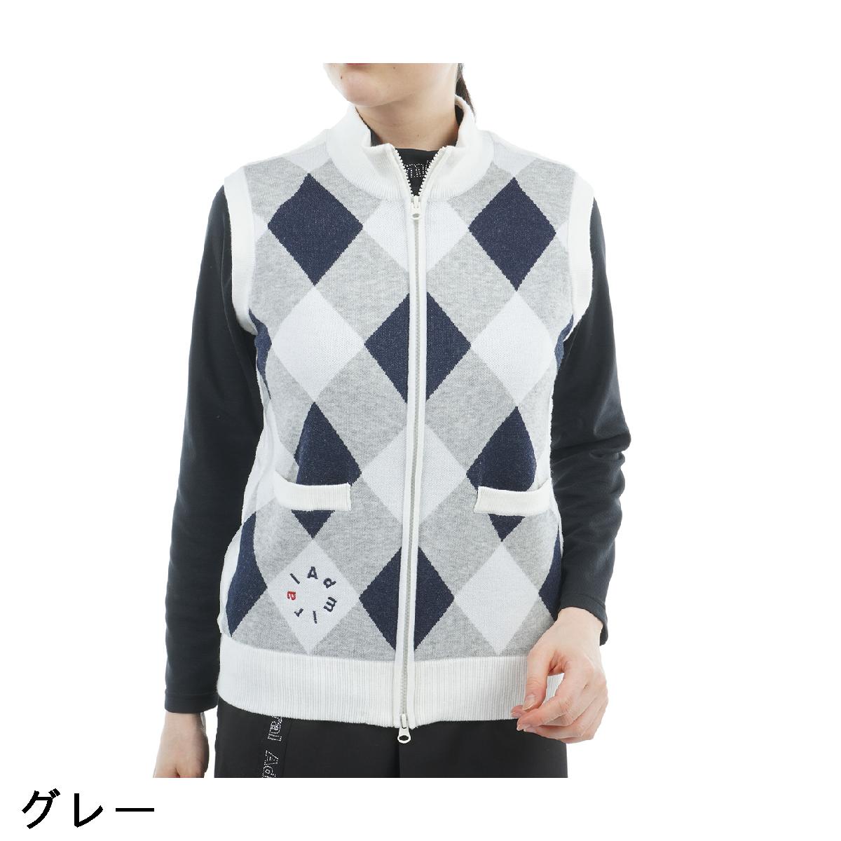 アドミラル　Admiral　アーガイル バックボアジップベスト　レディス