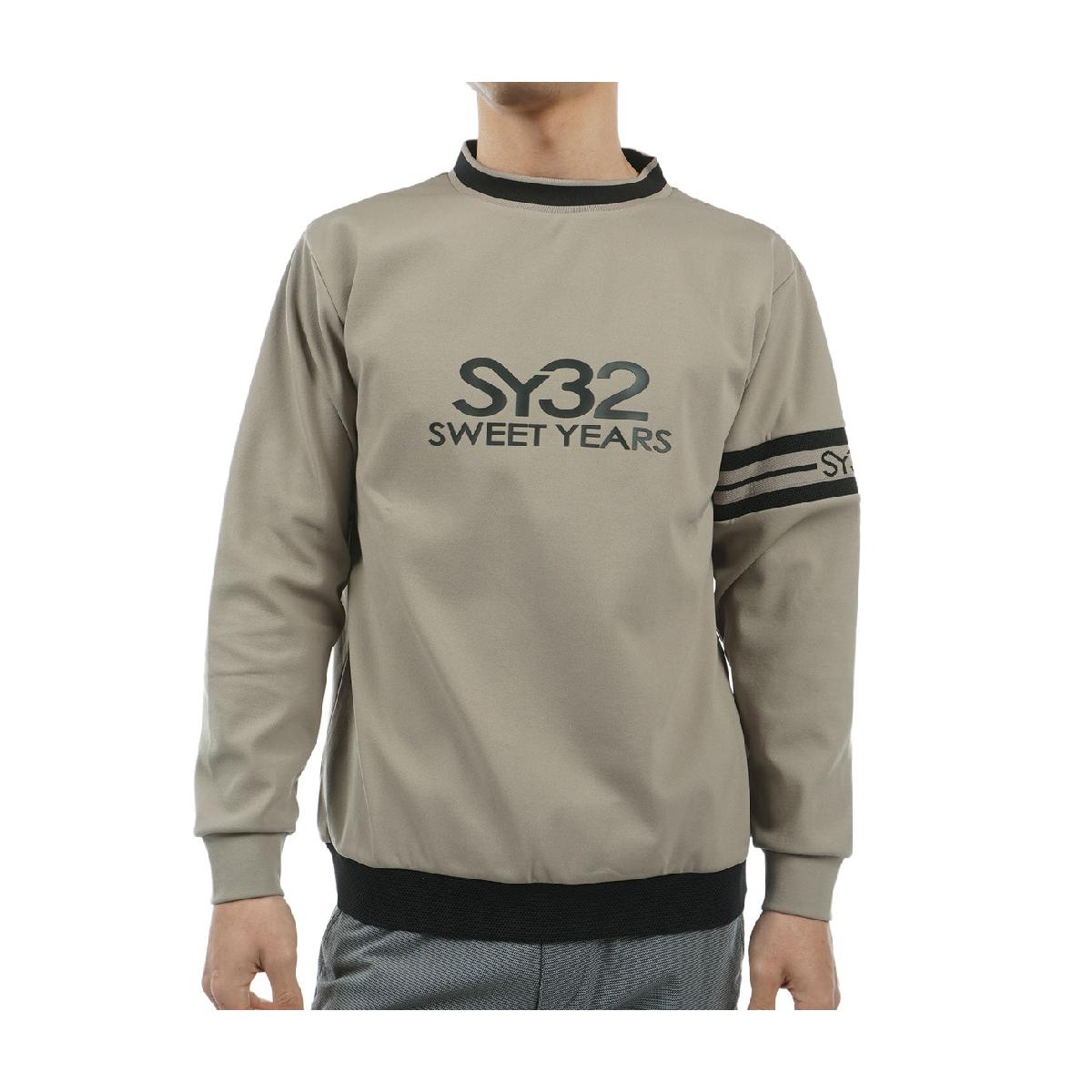 エスワイサーティトゥ バイ スウィートイヤーズ　SY32 by SWEET YEARS　ダブルフェイス TEXBRID ストレッチ クルー長袖シャツ