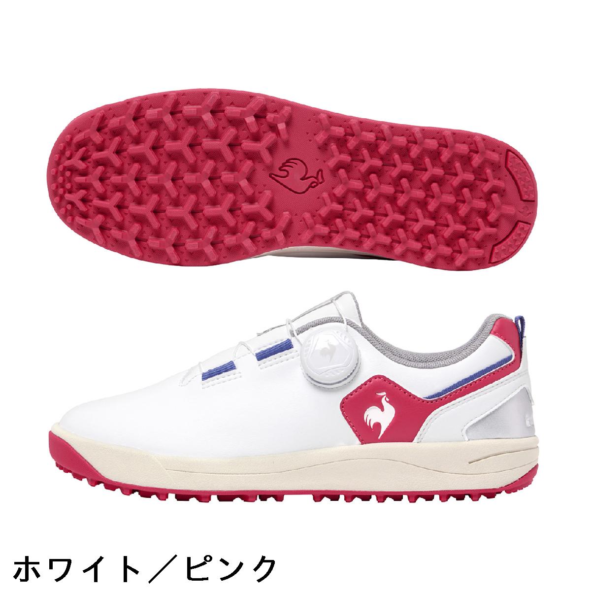 ルコックスポルティフ ゴルフ　Le coq sportif GOLF　ブランテ スパイクレス ダイヤル シューズ　レディス