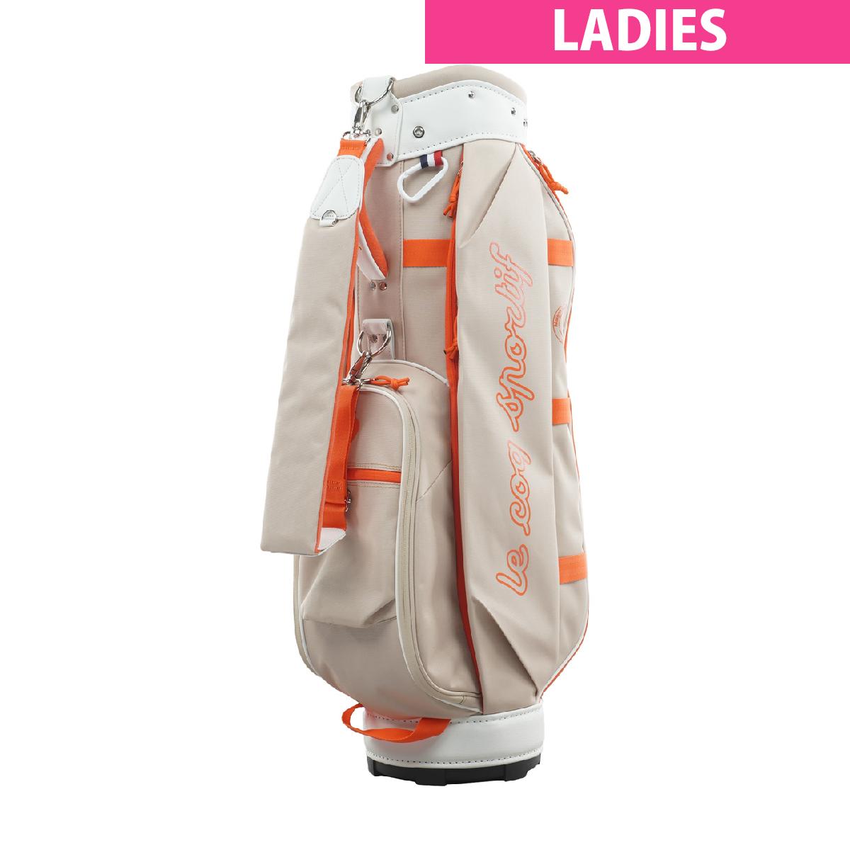 ルコックスポルティフ ゴルフ　Le coq sportif GOLF　ボーダーデザインキャディバッグ　レディス