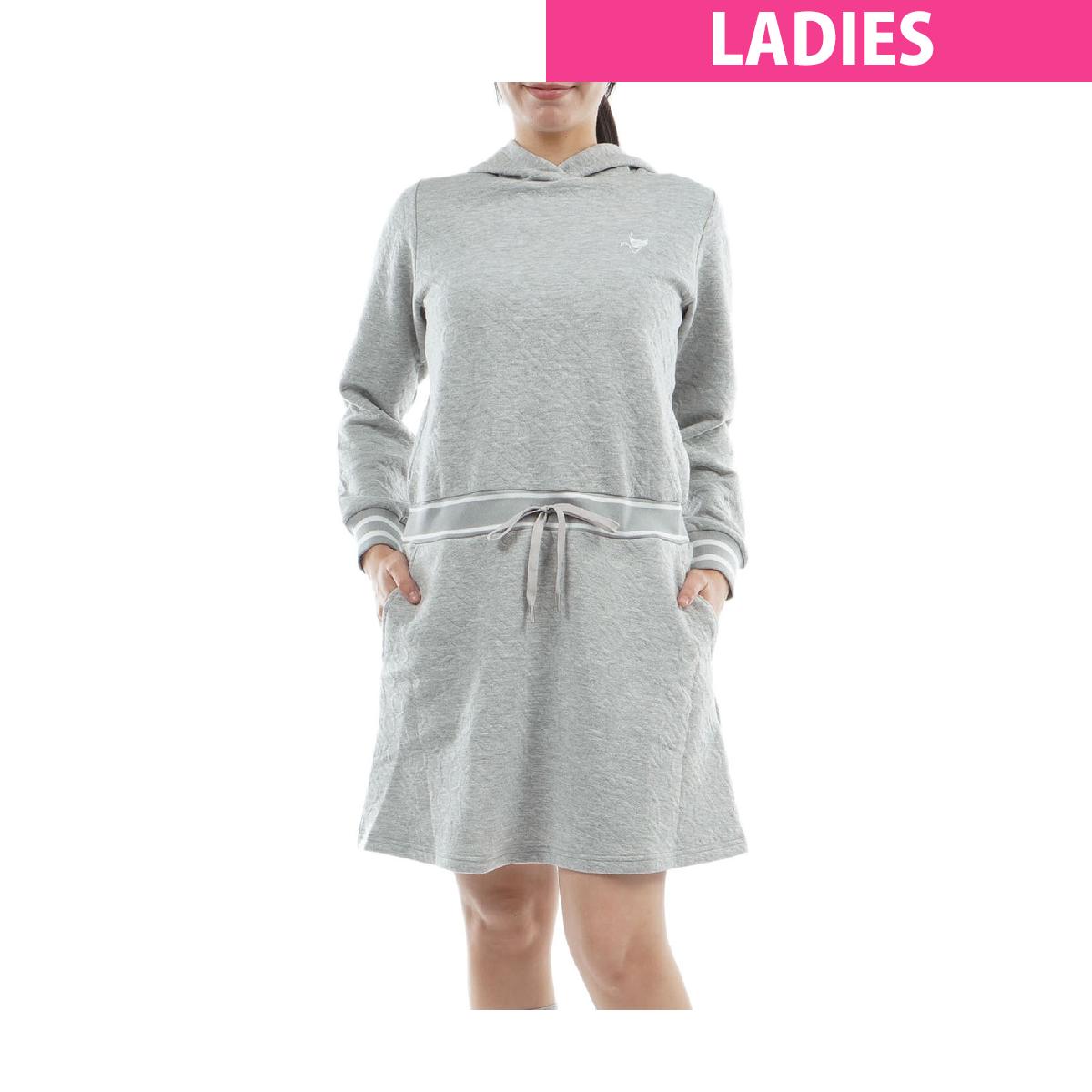 クランク　Clunk　ストレッチ ロゴキルトジャカードワンピース　レディス