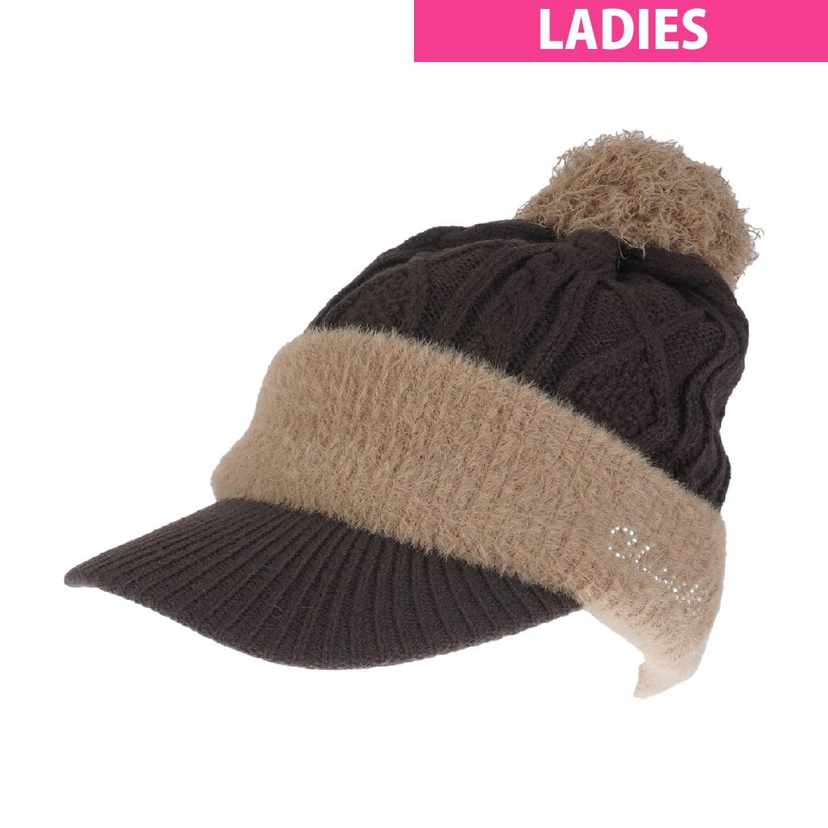 クランク　Clunk　ツバ付きニットキャップ　レディス