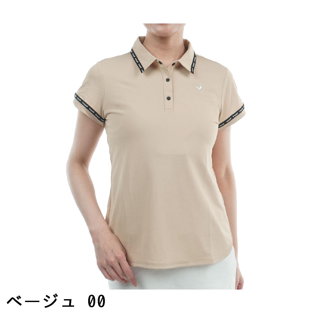 ルコックスポルティフ ゴルフ　Le coq sportif GOLF　Aラインシルエット ストレッチ 半袖ポロシャツ　レディス