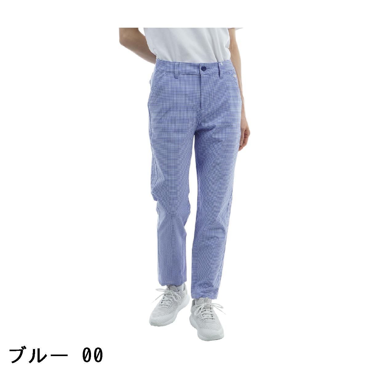 ルコックスポルティフ ゴルフ　Le coq sportif GOLF　ストレッチ チェック柄9分丈パンツ　レディス