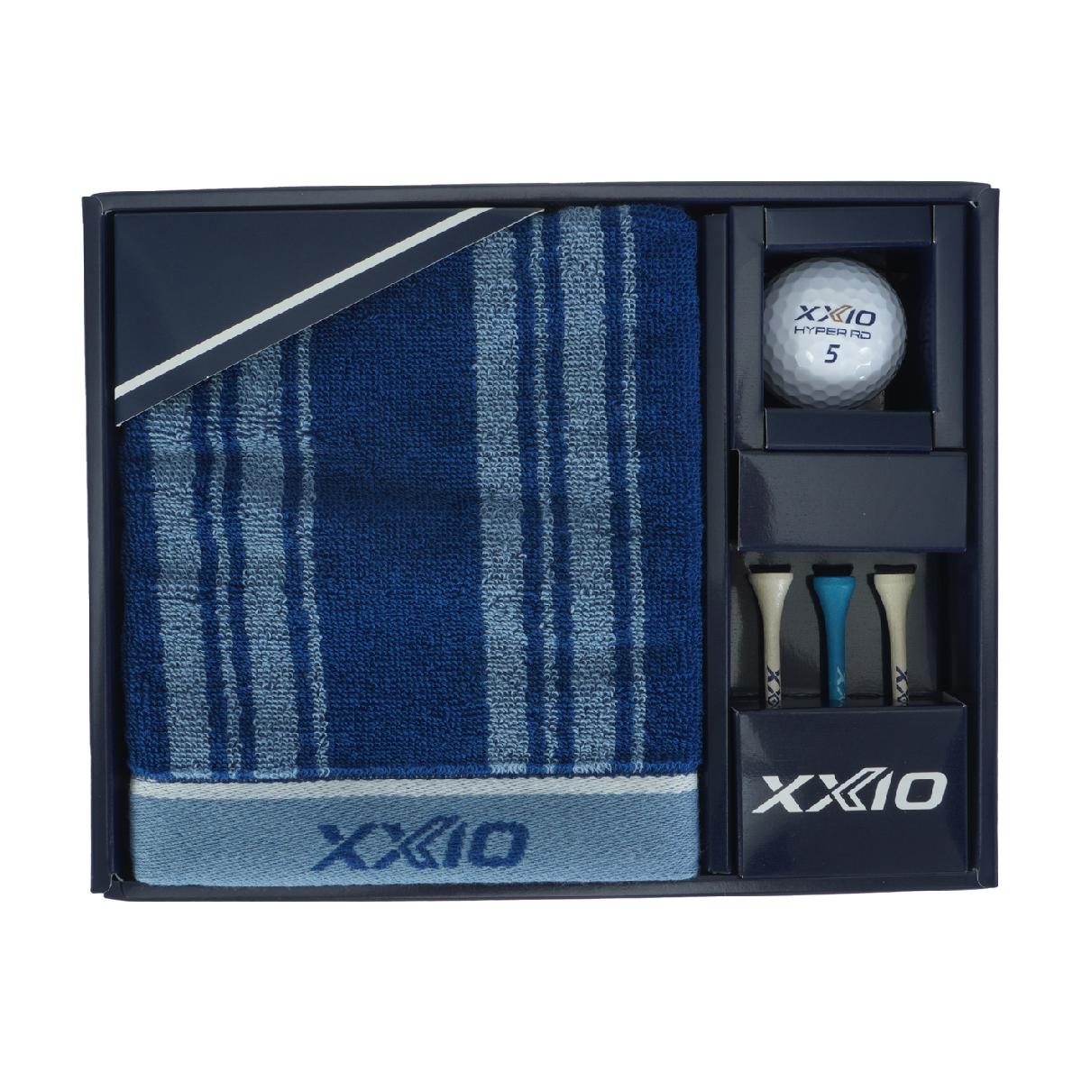 HRD ボール入りギフトダンロップ / XXIO商品の特徴贈答用に最適なXXIO HYPER RDボール入りギフトセット。ボール×1、タオル×1、ウッドティー×3(ホワイト×2、ブルー×1)セット内容ボール×1、タオル×1、ウッドティー×3...