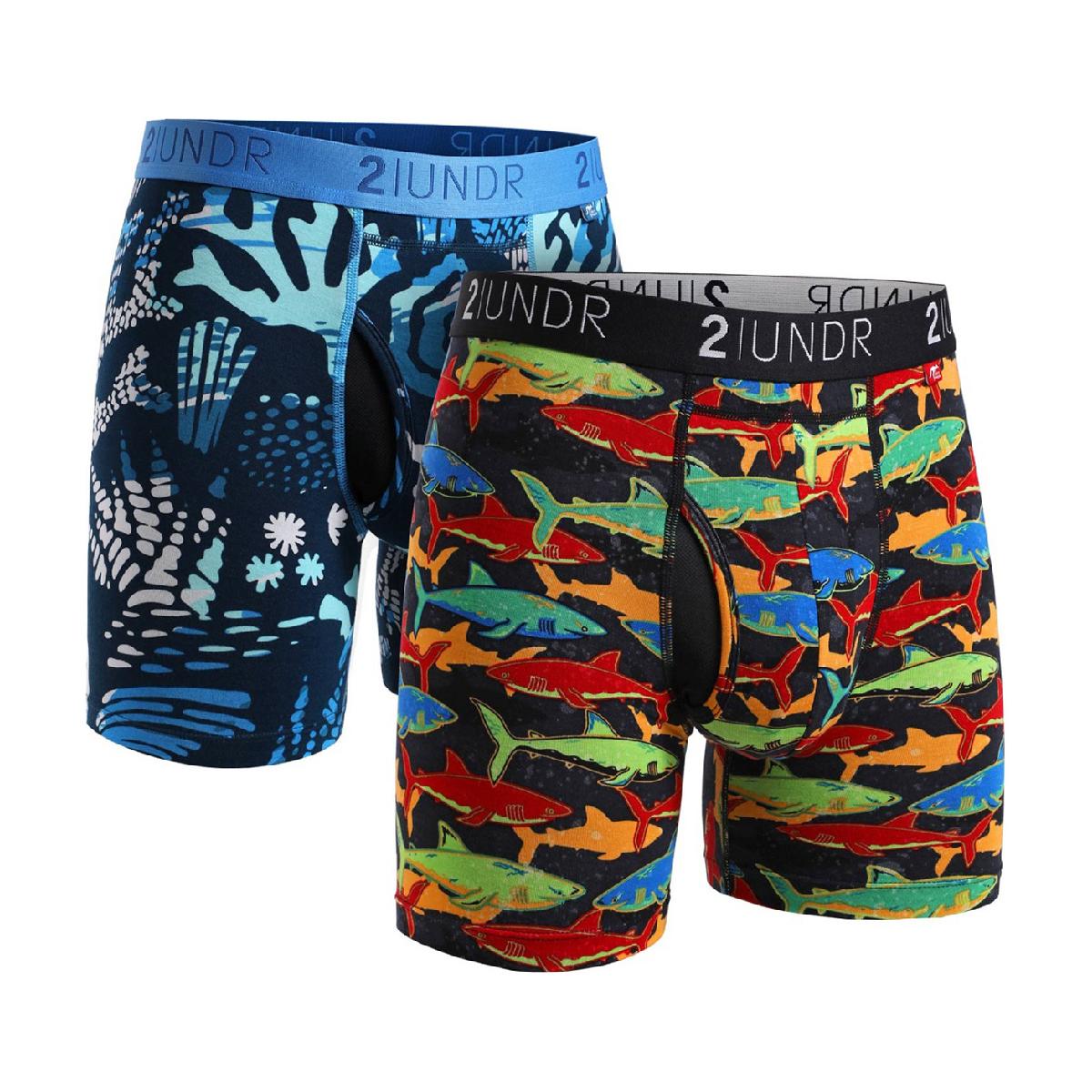 ツーアンダー　2UNDR　SWING SHIFT プリント ボクサーパンツ 2枚入り