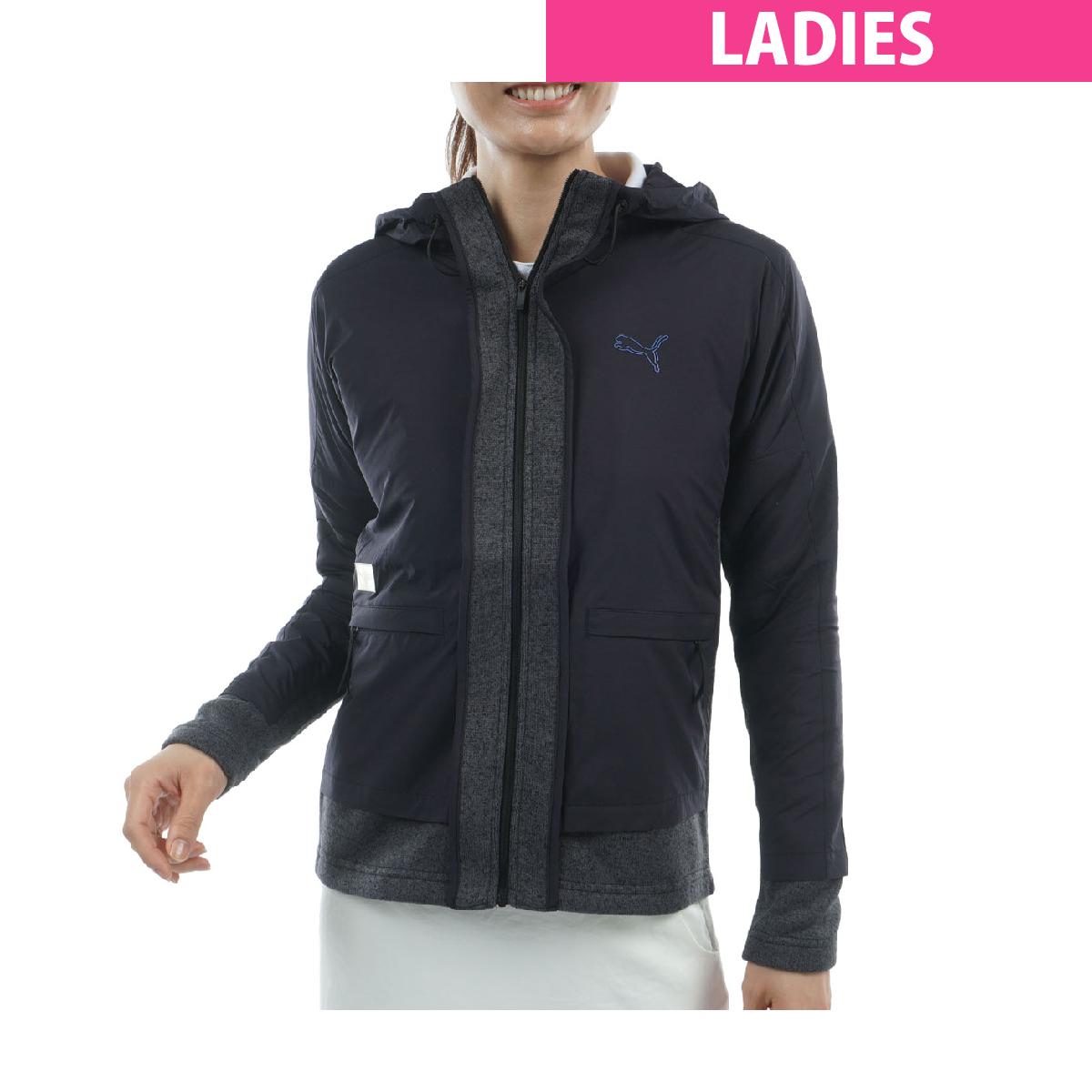 プーマ　PUMA　シャドウキャット ハイブリット フードジャケット　レディス
