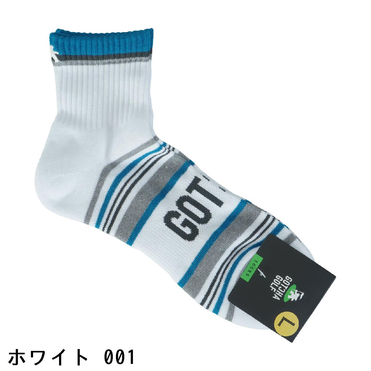 ガッチャゴルフ　GOTCHA GOLF　マルチボーダーミドルソックス