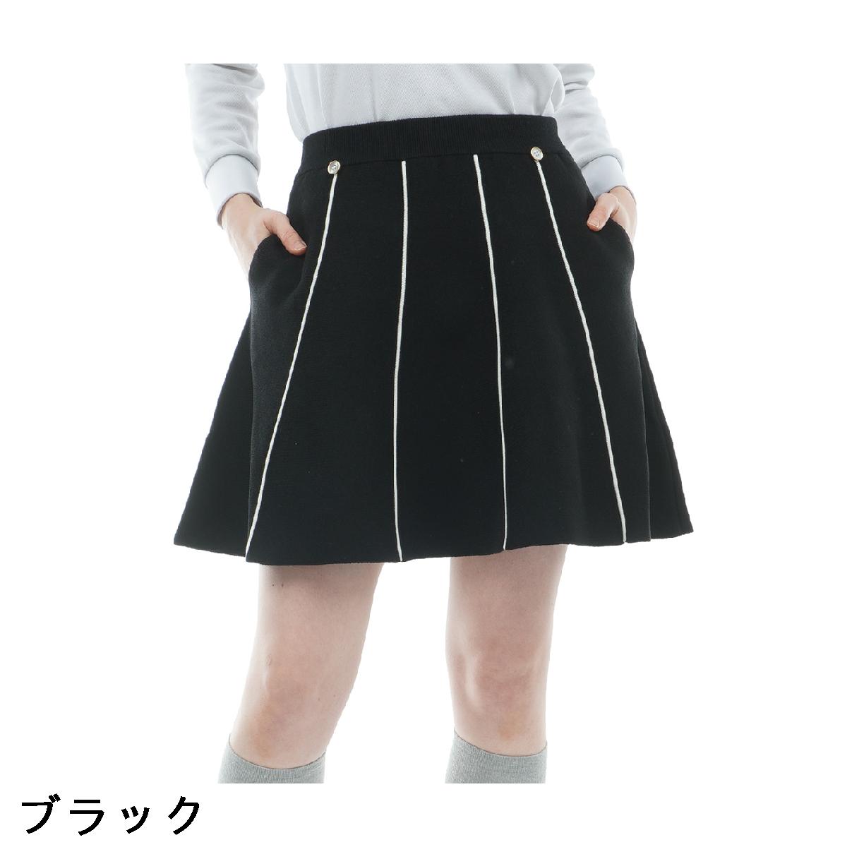 セシルマクビー グリーン　CECIL McBEE green　ニットプリーツスカート　レディス