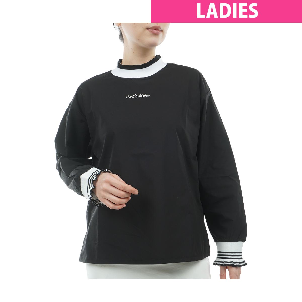 セシルマクビー グリーン　CECIL McBEE green　シャーリングモックネック長袖シャツ　レディス