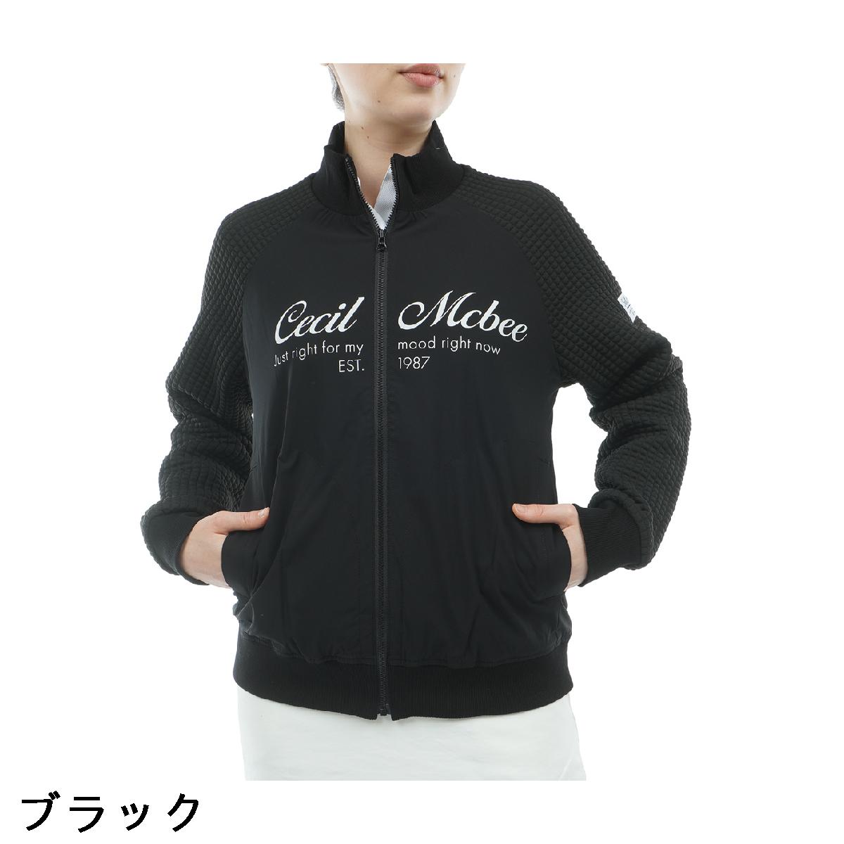 セシルマクビー グリーン　CECIL McBEE green　メッセージブルゾン　レディス