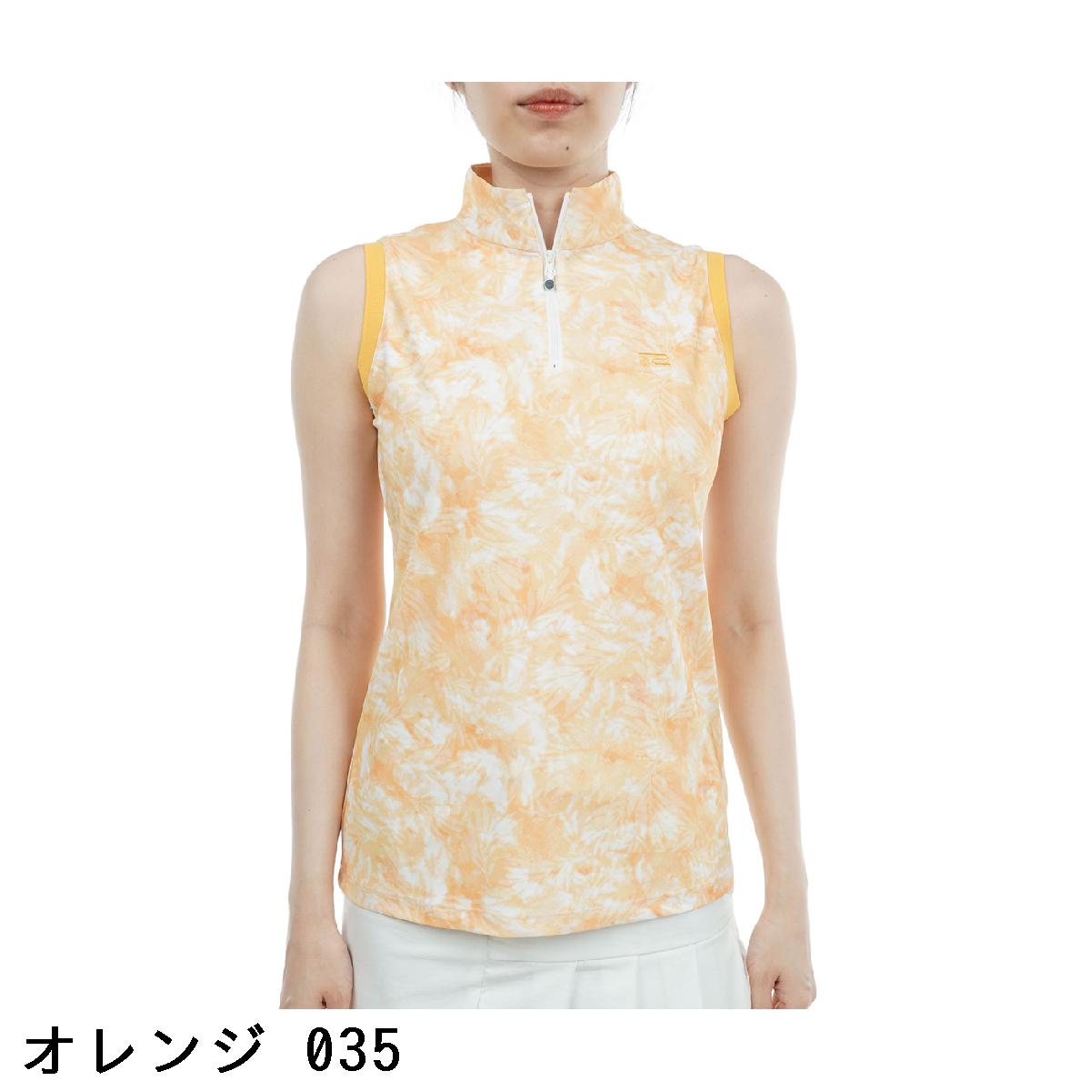 ロサーセン　ROSASEN　ストレッチ タイダイプリントノースリーブシャツ　レディス