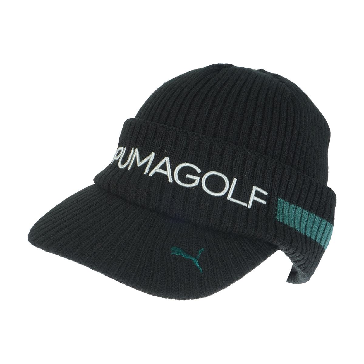 プーマ　PUMA　ロゴ ブリムニットキャップ
